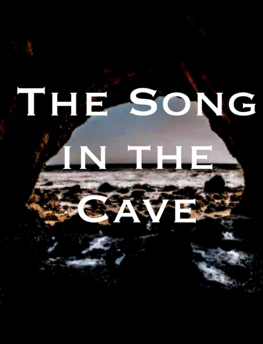 Cave entrance with light shining